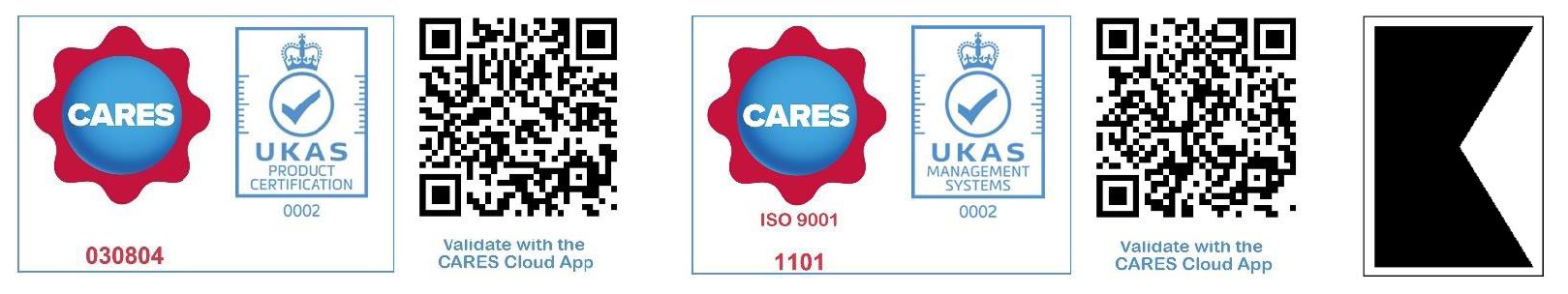 UK Cares BS6744 produktcertificering